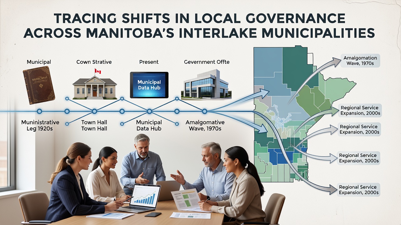 Community meeting in an Interlake municipality discussing local governance changes and council decisions